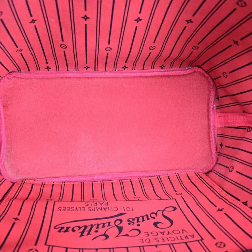 LOUIS VUITTON Neverfull MM Shoulder Tote Bag Damier Leather - Picture 6 of 16